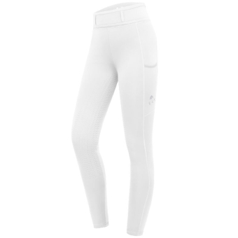 Legginsy jeździeckie Dzieci/Junior Ella Full Grip Białe