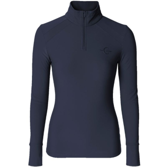 Bluzka jeździecka Active Long Sleeve Granatowa