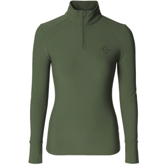 Bluzka jeździecka Active Long Sleeve Zielona