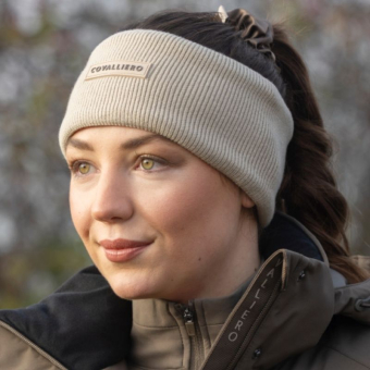 Opaska Knitted Fleece Beżowa