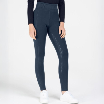 Zimowe legginsy jeździeckie Ella Full Grip Granatowe