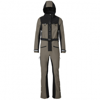 Ogrodniczki Jen Softshell Beżowe/Czarne