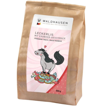 Smakołyki dla koni Cookie Hearts Strawberry 500g