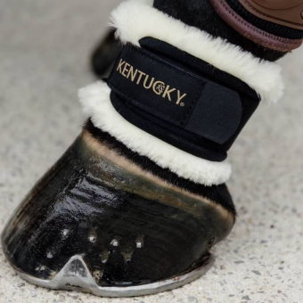 Opaski na pęciny Sheepskin Czarne OneSize