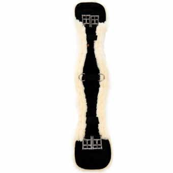 Lejce do ujeżdżenia z owczej skóry czarne