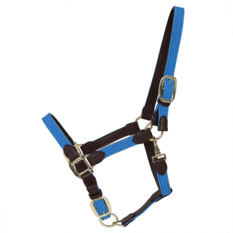 Halter Pleciony Nylon Jasnoniebieski