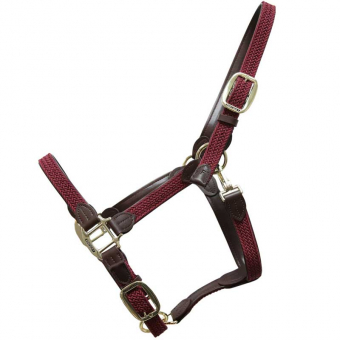 Halter Pleciony Nylon Bordeaux