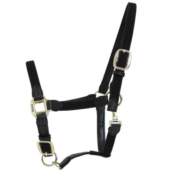 Halter Pleciony Nylon Czarny
