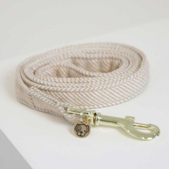 Smycz wełniana beżowa