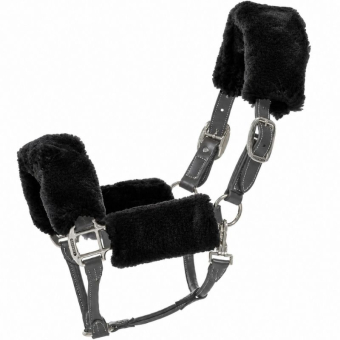 Zestaw futerek na kantar Sheepskin-set Czarny