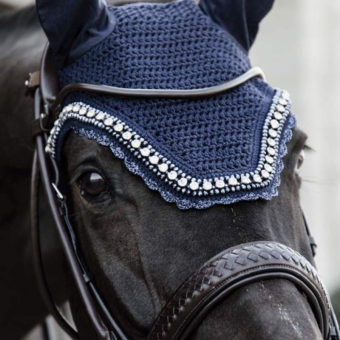 Nauszniki Wellington Big Stone & Pearl Granatowe