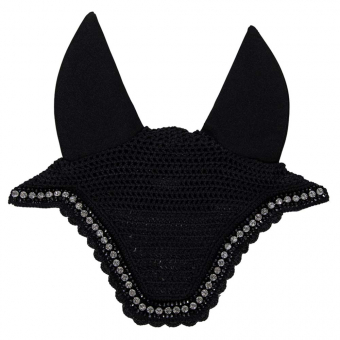 Nauszniki dla konia Wellington Big Stone & Pearl Soundless Black