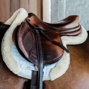 Czaprak islandzki Hunter Vegan Sheepskin Biały Full
