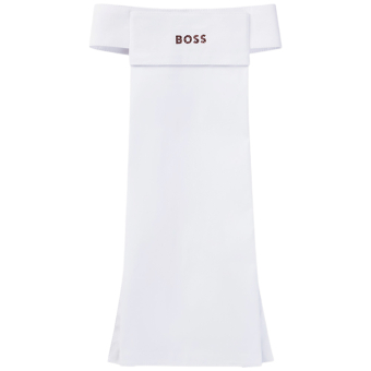 Plastron Glitter Logo Biały