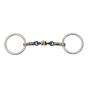 Podwójnie łamane wędzidło Sweet Iron z wałkami HG