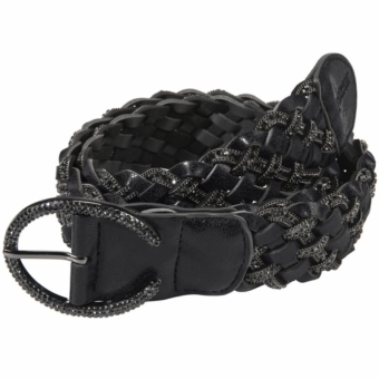 Pasek Braided Stone Czarny