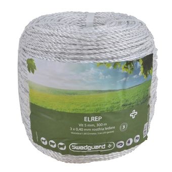 Lina elektryczna 5mm Biały 300m