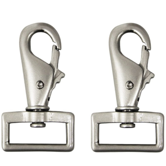 Klamry do derek dla koni Carabiner Srebrne