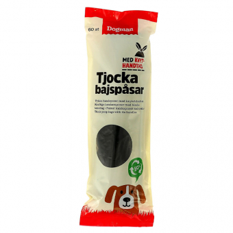 Worki na odchody z uchwytami 60szt. czarne