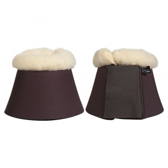 Kaloszki z Fleecebą Komfort Ciemnobrązowy