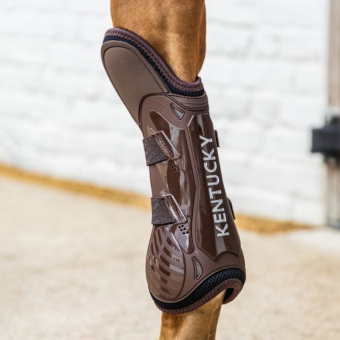 Ochraniacze Bamboo Shield Elastic Knee Protection Brązowe