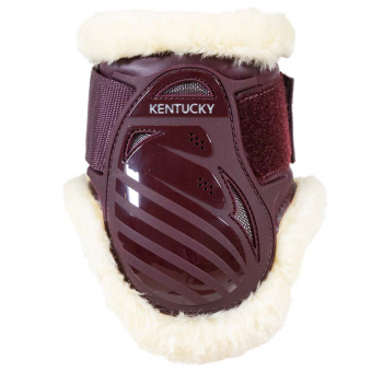 Ochraniacze skokowe tył Young Vegan Sheepskin Bordowe