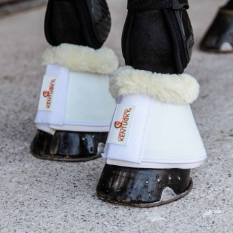 Kaloszki Sheepskin Leather Białe