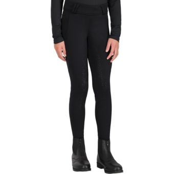 Legginsy jeździeckie Dzieci/Junior Valletta Full Grip Czarne