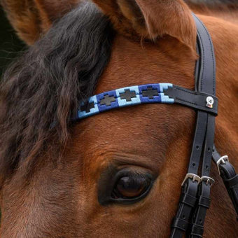 Naczółek Polo X-Line Czarny/Niebieski