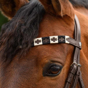 Naczółek Polo X-Line Brązowy/Beżowy
