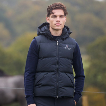 Kamizelka jeździecka Classic Unisex Down Granatowa