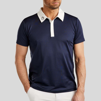Koszula konkursowa męska MoWill Short Sleeve Granatowa