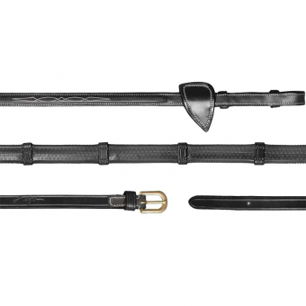 Smycz gumowa z blokadami 13mm DC Czarna