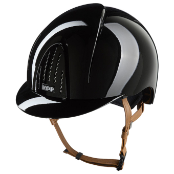 Kask jeździeckie Smart Nova Metal Polish Beige Strap Czarny