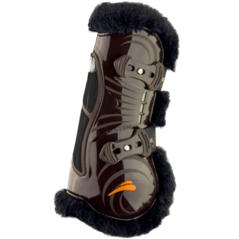 Ochraniacze skokowe przód eAirshock Legend Fluffy Brązowe