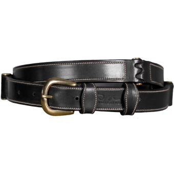 Pasek Flat Leather Czarny