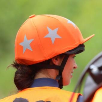 Nakładka na kask Reflective Pomarańczowa