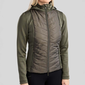 Kurtka hybrydowa MoEverline Crystals Forest Green