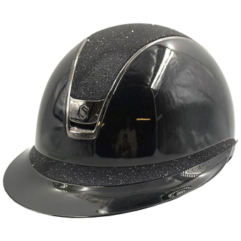 Kask Miss Shield 2.0 Glossy Crystal Fabric Czarny