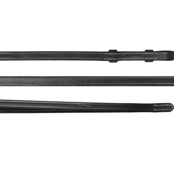 Skórzane wodze WC Czarny