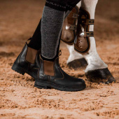 Ochronne Sztyblety jeździeckie ze stalowym noskiem Czarny/Brazowy Ochronne Sztyblety jeździeckie ze stalowym noskiem Czarny/Brazowy