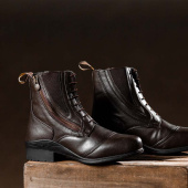 Sztyblety jeździeckie Veganza Side Zip Paddock Brown Sztyblety jeździeckie Veganza Side Zip Paddock Brown
