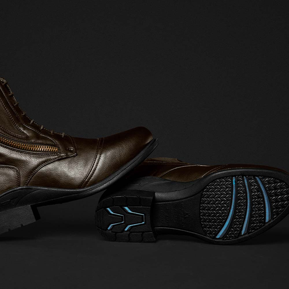 Sztyblety jeździeckie Veganza Side Zip Paddock Brown