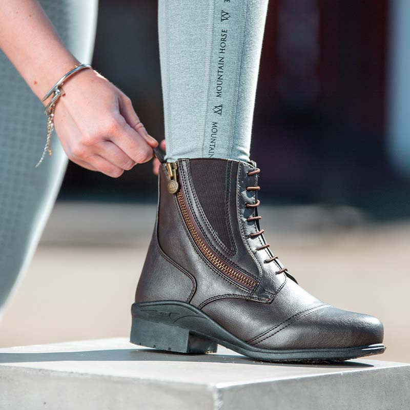 Sztyblety jeździeckie Veganza Side Zip Paddock Brown