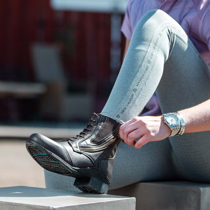 Sztyblety jeździeckie Veganza Side Zip Paddock Brown