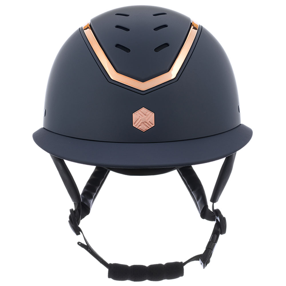 Kask jeździeckie MIPS Kylo Matte Wide Peak Navy/Rose Gold
