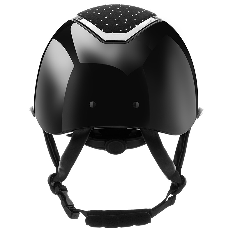 Kask jeździeckie Kylo Gloss Wide Peak Crystal Black/Chrome