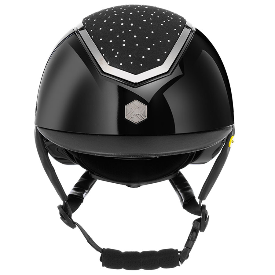 Kask jeździeckie MIPS Kylo Gloss Crystal Black/Chrome
