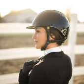 Kask jeździeckie MIPS Kylo Gloss Crystal Black/Chrome Kask jeździeckie MIPS Kylo Gloss Crystal Black/Chrome