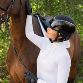 Kask jeździeckie MIPS Kylo Gloss Crystal Black/Chrome Kask jeździeckie MIPS Kylo Gloss Crystal Black/Chrome